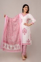 MODERN GALLERY-Cotton printed kurti pant dupatta set