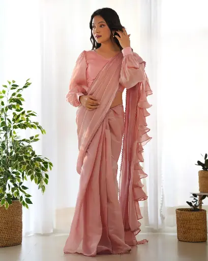 MODERN GALLERY-Fully Stitched Ready To Wear Saree